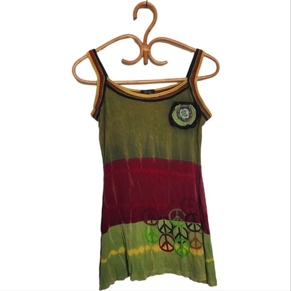 Rising International Tops - 2 for $25 vintage 90s hippies peacesign tank top